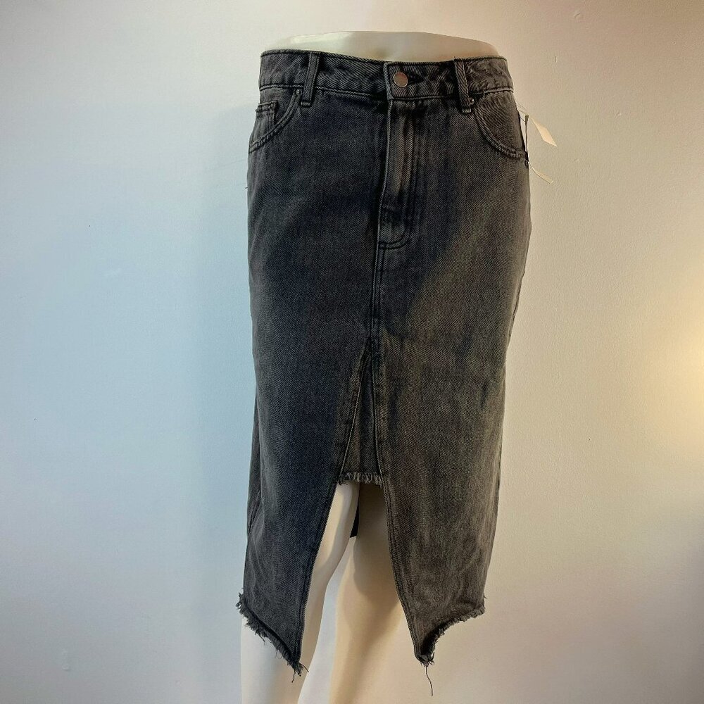 Velvet Heart Women's Effie Black Denim Midi Skirt - Size 28 (size Large) - NWT